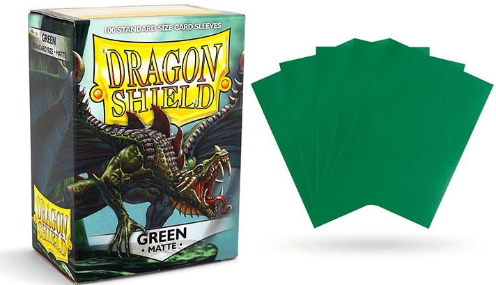 Sleeves Dragon Shield (100) - Green Matte