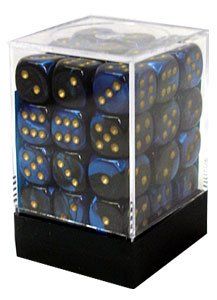 Boite de 36d6 Gemini Black-Blue w/gold