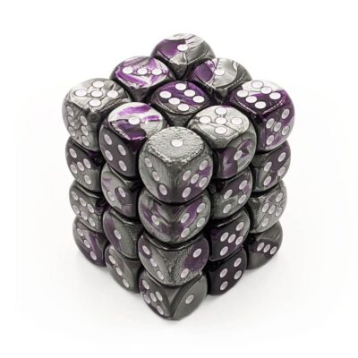 Boite de 36d6 Gemini Purple-Steel w/white