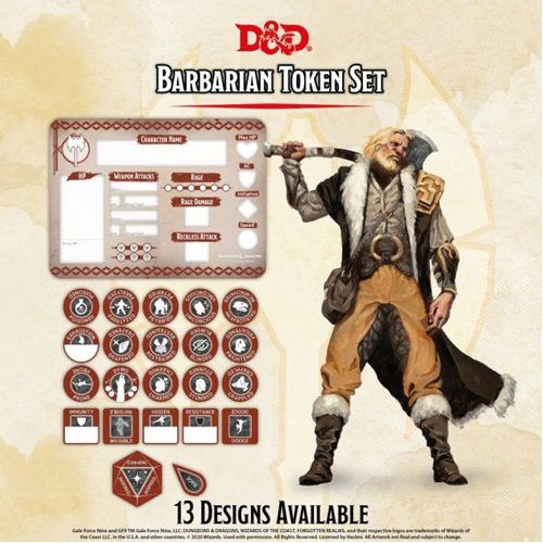 D&D Barbarian Token Set – Image 2