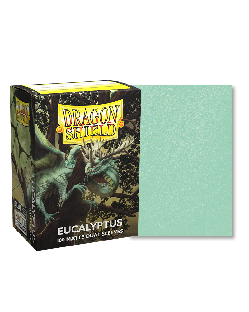 Sleeves Dragon Shield (100) - Eucalyptus Matte Dual