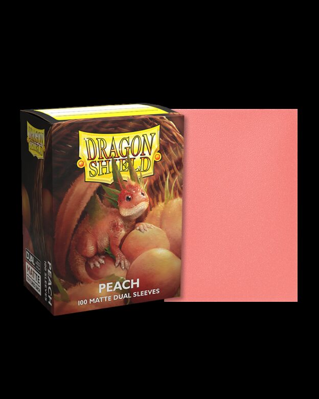 Sleeves Dragon Shield (100) - Peach Matte Dual