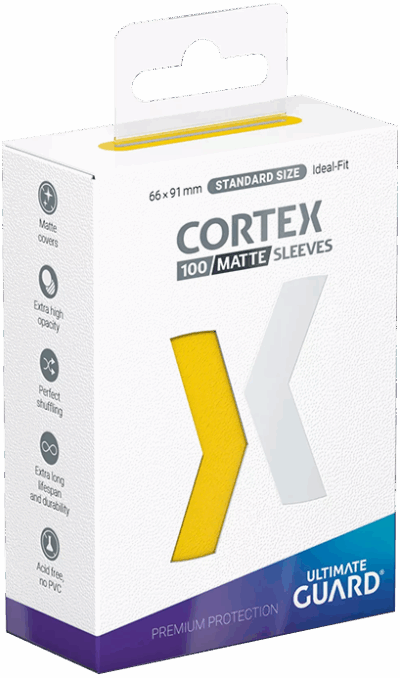 Sleeves Cortex (100) - Yellow Matte
