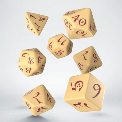 Sets de Dés Classic RPG Beige & Burgundy