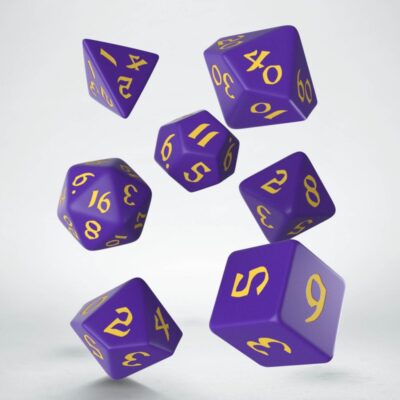 Sets de Dés Classic Runic Purple & Yellow
