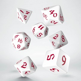 Sets de Dés Classic Runic White & Red