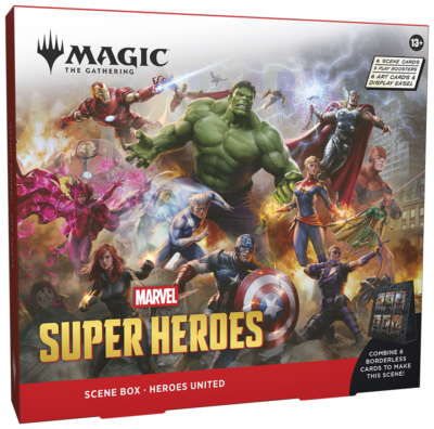 Magic Marvel Super Heroes Scene Box Heroes United